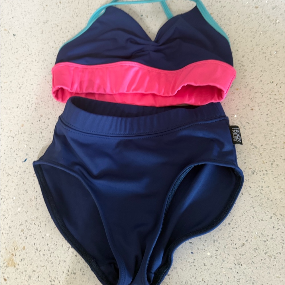 Five Dancewear Navy and Pink dance outfit